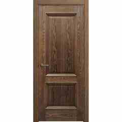 Купить Межкомнатная дверь с багетом шпон Мальта дуб натуральный с патиной глухая