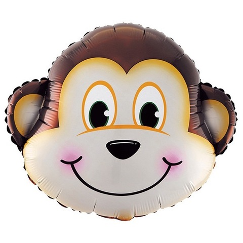 Шар фигура Голова обезьянки, 64 см