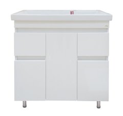 Тумба MISTY Фостер - 80 напольная с 2 ящ. c умывальником