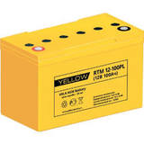 Аккумулятор YELLOW RTM 12-100PL ( 12V 100Ah / 12В 100Ач ) - фотография