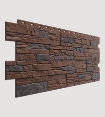 Фасадная панель Docke STEIN Темный орех 1098*400мм 0,44м2