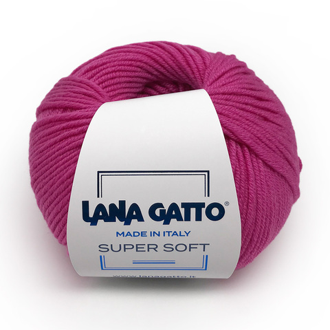 Пряжа Lana Gatto Super Soft 05286 светлая фуксия (уп.10 мотков)