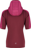 Женский ветрозащитный жилет Noname Hybrid Ski Vest 24 Wos Wine Red/Dk Rasberry с капюшоном