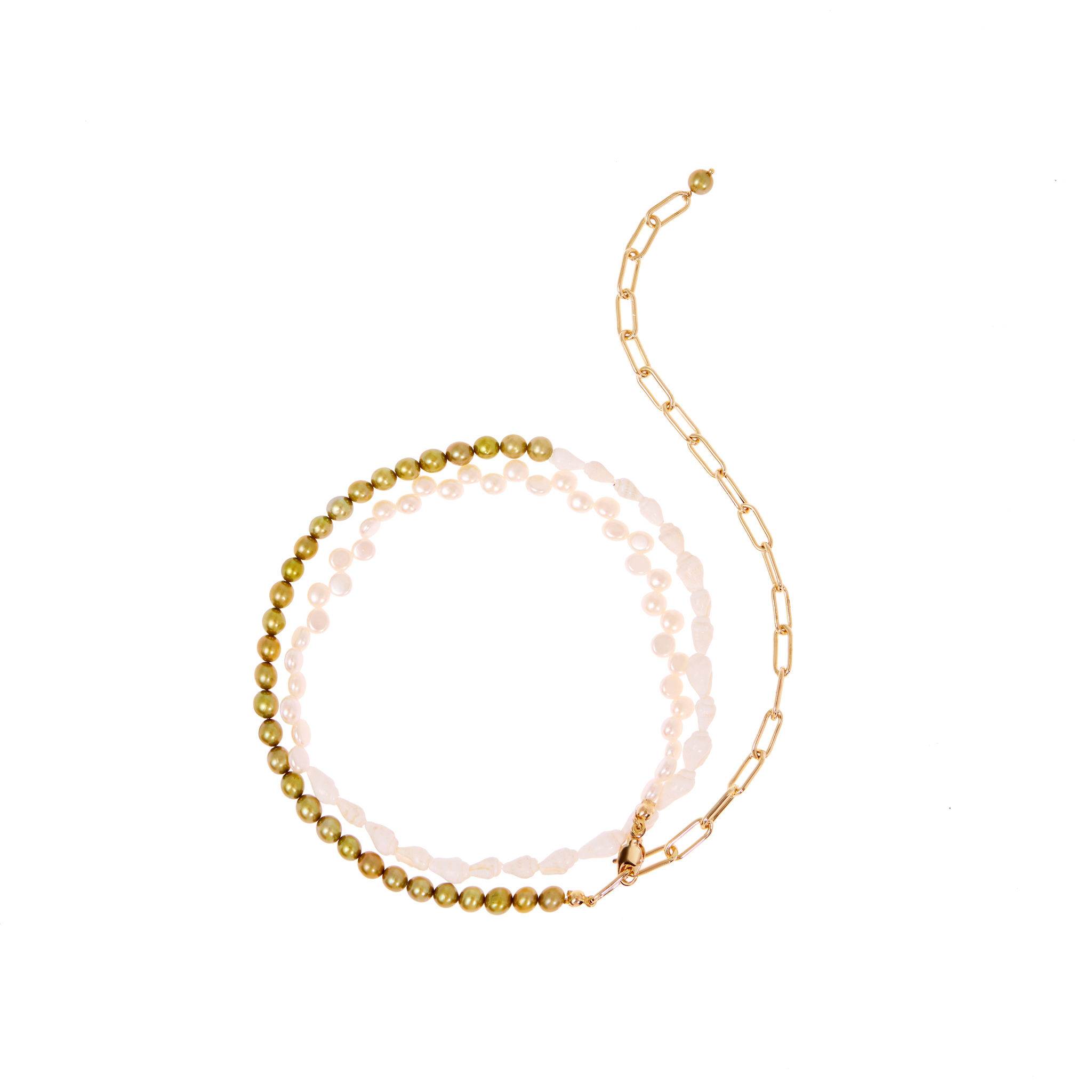 

Анклет Layered Pearls Anklet - Green