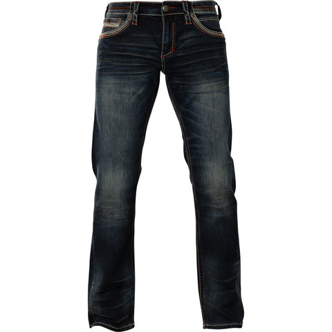 Affliction | Джинсы мужские Ace Fleur Finn Blue 110SS233 прямые перед