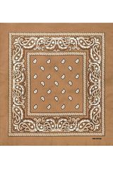 Бандана бежевая пейсли огурцы