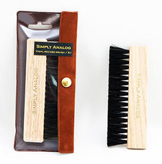 Щетка Антистатическая Для Виниловых Пластинок (Simply Analog Vinyl Record Brush)(Natural Wood)