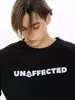 Свитшот Unaffected Reflective с принтом чёрный