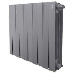 RoyalThermo PianoForte 500 VDR Silver Satin, 10 секций - радиатор с подключением нижним правым