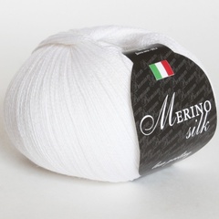 Пряжа Seam Merino Silk 50 (001)