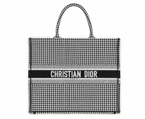 Сумка Dior Book Tote черный/белый