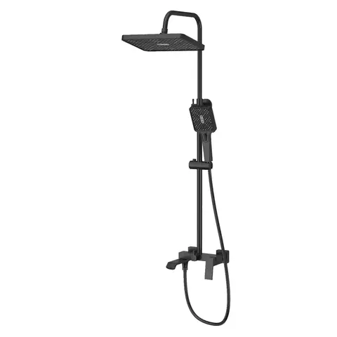 Стойка душевая со смесителем HAIBA HB24575-7 черный