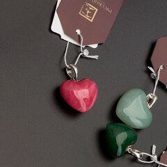 Подвеска Сердце украшение из родонита.