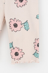 шорты  для девочки  КР 400797-1/бежевый,нежный цветок к549