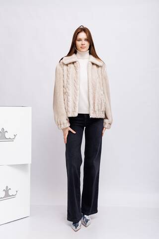 Liu Jo Эко-шубка с вязаными узором