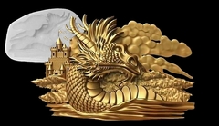 Силиконовый молд № 0215 Дракон