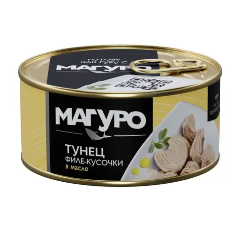 Тунец желтый филе Блашированный в масле 170гр\24шт