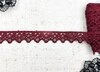 Кружево плетеное, ш. 1,8 см, винный