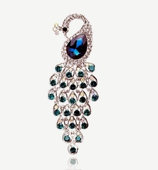 Силиконовый молд Павлин с драгоценными камнями