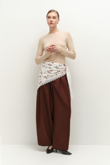 Брюки 0-образные из шерсти