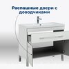 Aquanet 287670 Тумба с раковиной Верона 75 белый (напольная 1 ящик 2 дверцы, раковина Aquanet) (287670)