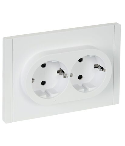 FORTE&PIANO Роз. 2-я с з/к з/ш б/к 16А FP223 бел. IEK