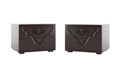 Тумба Престиж (комплект тумб 2 шт.) Дуб венге, Шоколад