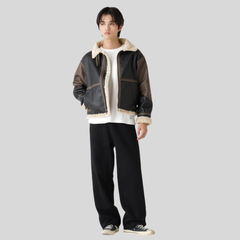 Куртка Alpha Industries Faux Leather B-3 Mod Jacket Espresso (Коричневый)
