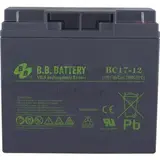 Аккумуляторная батарея B.B. Battery BC 17-12 BB(12V 17Ah ДхШхВ 181х76х166 мм, масса 5,62 кг) клеммы B1(М5 болт и гайка)