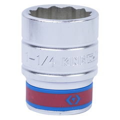 KING TONY (633040S) Головка торцевая стандартная двенадцатигранная 3/4", дюймовая 1-1/4"