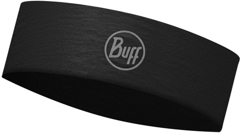 Картинка повязка Buff Headband Slim CoolNet R-Solid Black - 1