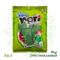 Морская капуста Seleco Nori Original жареная в листах оригинальный вкус 36 г