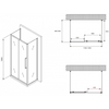 Abber Schwarzer Diamant AG30120BMH-S90BM-S90BM Душевой уголок, 120x90x195