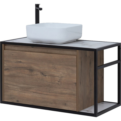 Aquanet 261660 Тумба Nova Lite LOFT 90 L цв. дуб рустикальный (261660)
