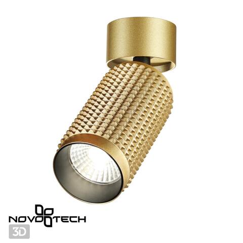 358509 OVER NT21 163 золото Накладной светодиодный светильник IP20 LED 4000K 12W 220V MAIS LED