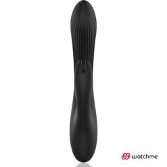 Черно-золотой вибратор-кролик с пультом-часами Anne s Desire Rabbit Vibe Wireless Watchme - 20,5 см. - 