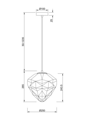 Подвесной светильник Maytoni Globo P053PL-01GR