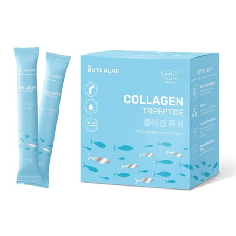 Коллаген порошок Nutrilab Collagen Tripeptide 1500mg of pure Fish Collagen, 30 саше