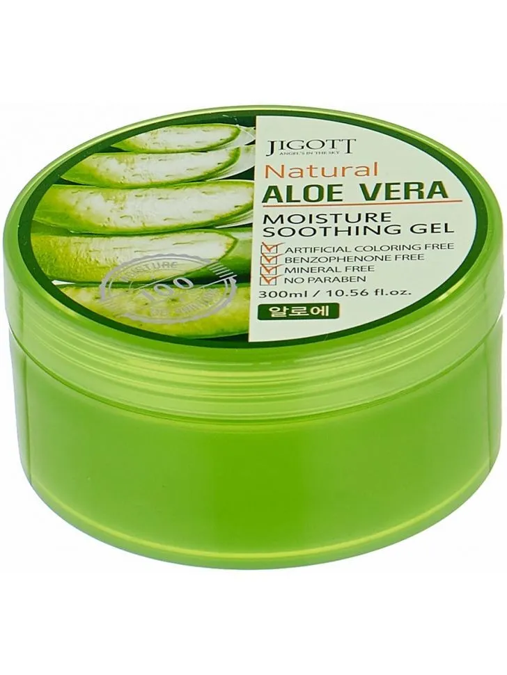 Jigott Natural Aloe Vera Moisture Soothing Gel 300