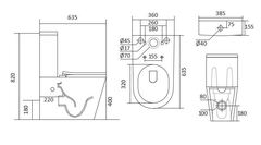 Унитаз-компакт напольный с бачком Aquatek Либра New AQ1263N-00 с сиденьем Soft Close