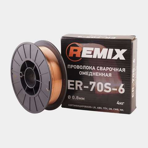 REMIX Проволока сварочная 0,8мм 4кг (омедненная)