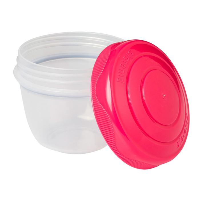 Контейнер для йогурта Sistema "TO GO" 150 мл, 2шт., цвет Розовый/Голубой