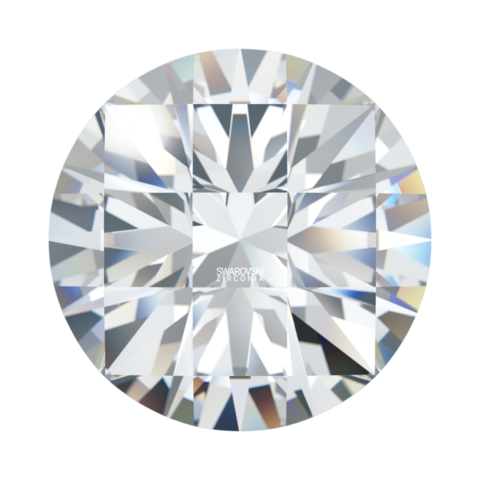 Фианит Круглый Шахматная огранка от 2.00 до 8.00 мм