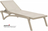 Шезлонг-лежак пластиковый Pacific бежевый Турция