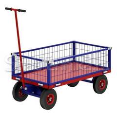 Тележка с поворотной осью и сетчатыми бортами ТПОБ 2 С (600х900) без колес