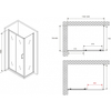 Abber Schwarzer Diamant AG30120B5-S80B5 Душевой уголок, 120x80x190, цвет: чёрный
