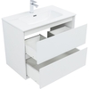 Aquanet 336369 Тумба Милан 80 цв. белый глянец (336369)