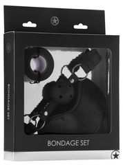 Оригинальный набор Bondage Set: маска, кляп-шарик и скотч - 