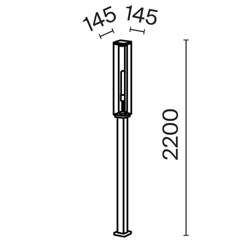 Ландшафтный светильник Maytoni Cell O452FL-01GF3