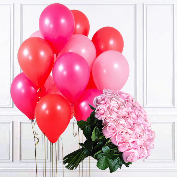 Шарики и цветы